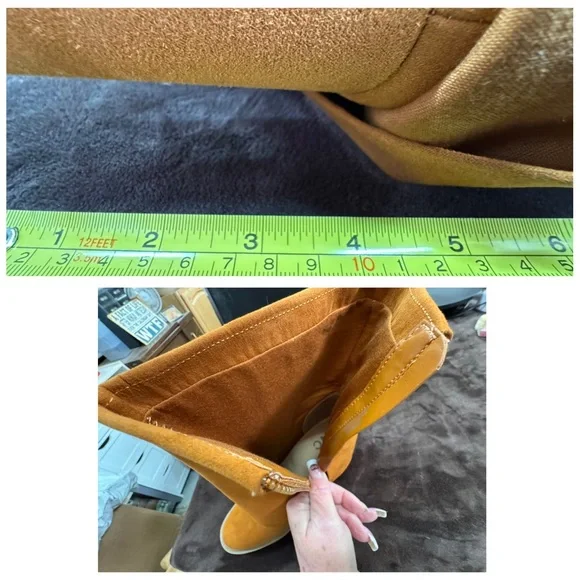 INC Rust Suede Like Women's Boots 8 - Picture 7 of 9